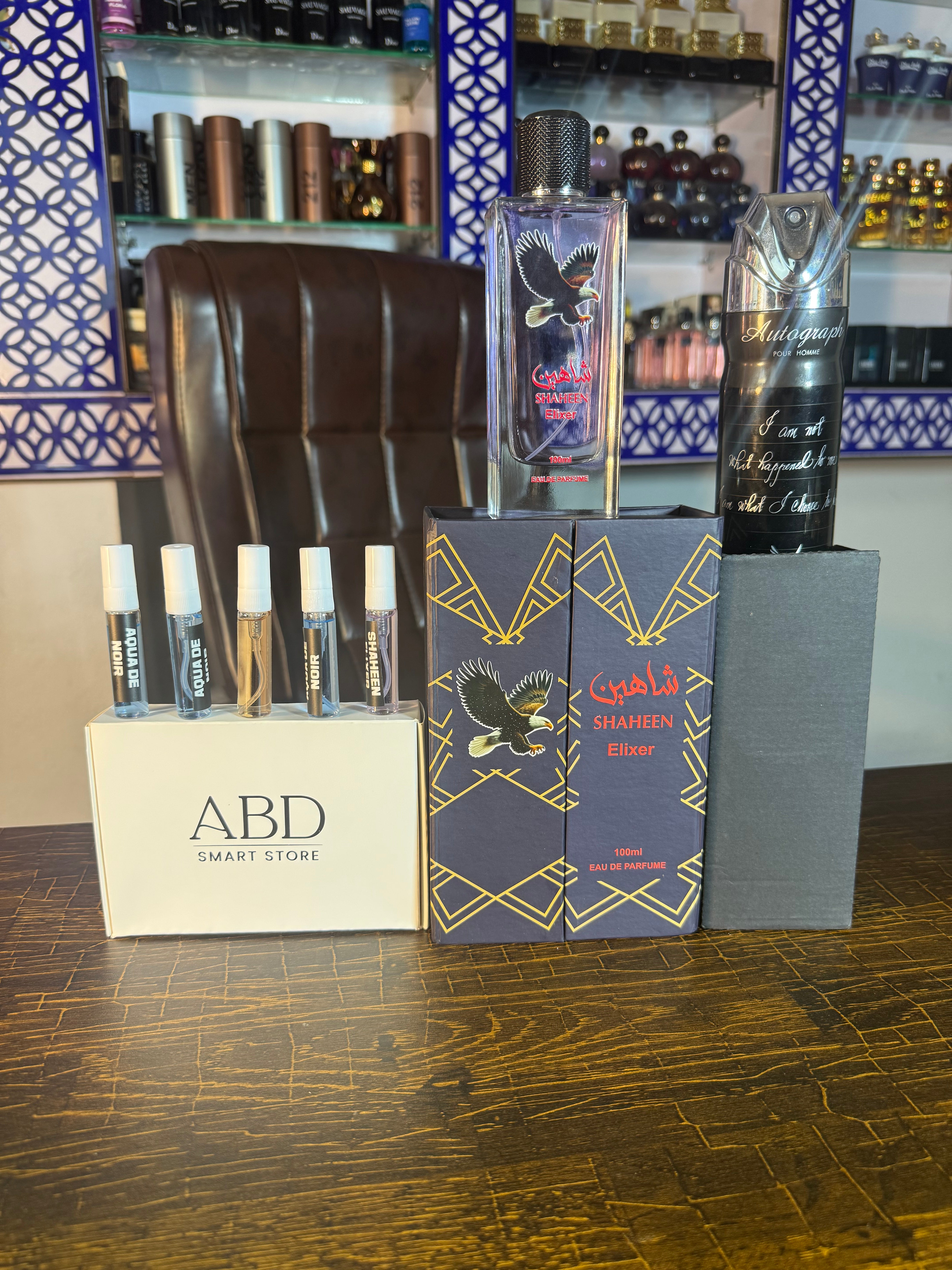 Shaheen + Tester Box + bodyspray