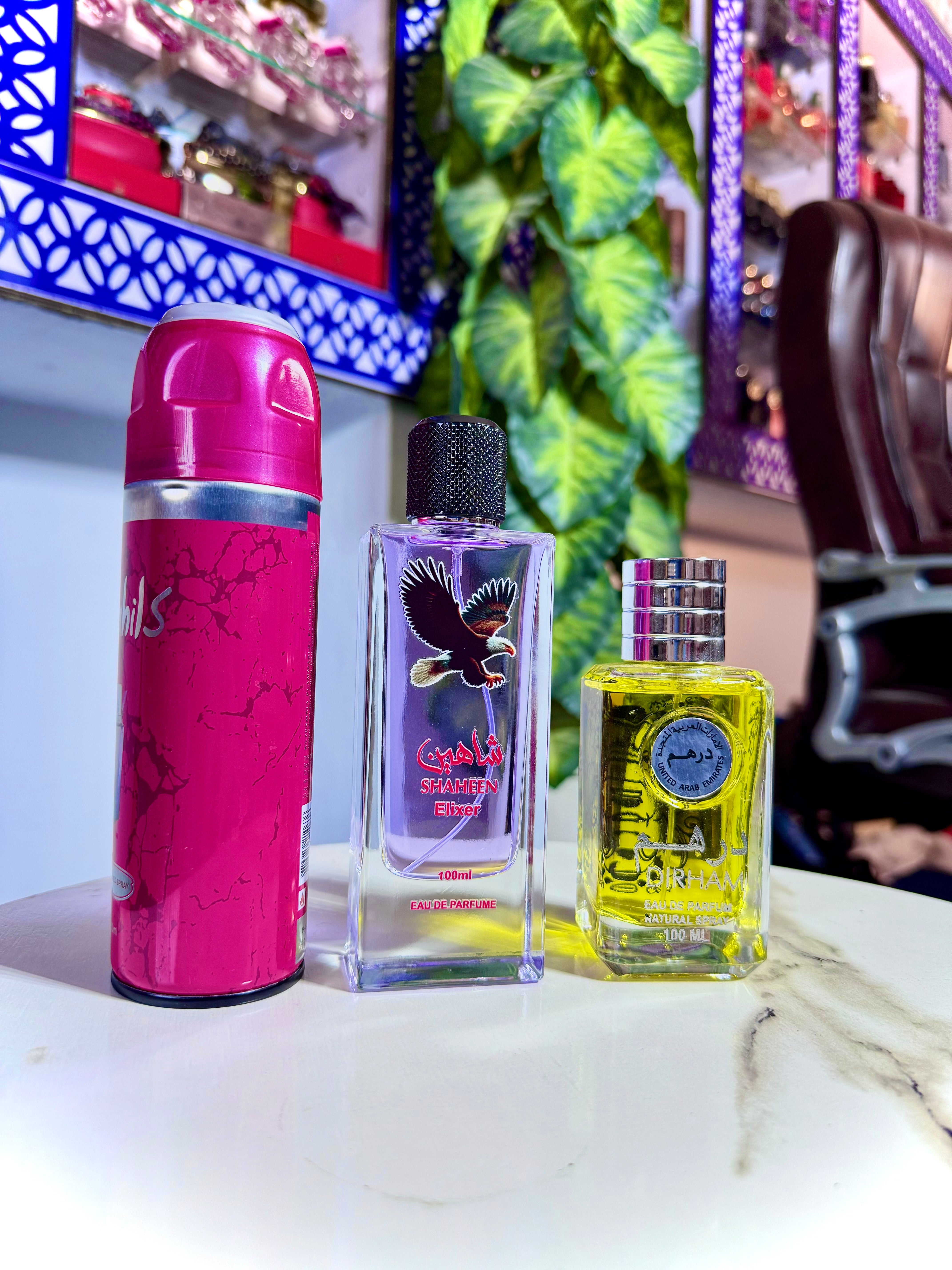 Shaheen + Dirham + Bodyspray