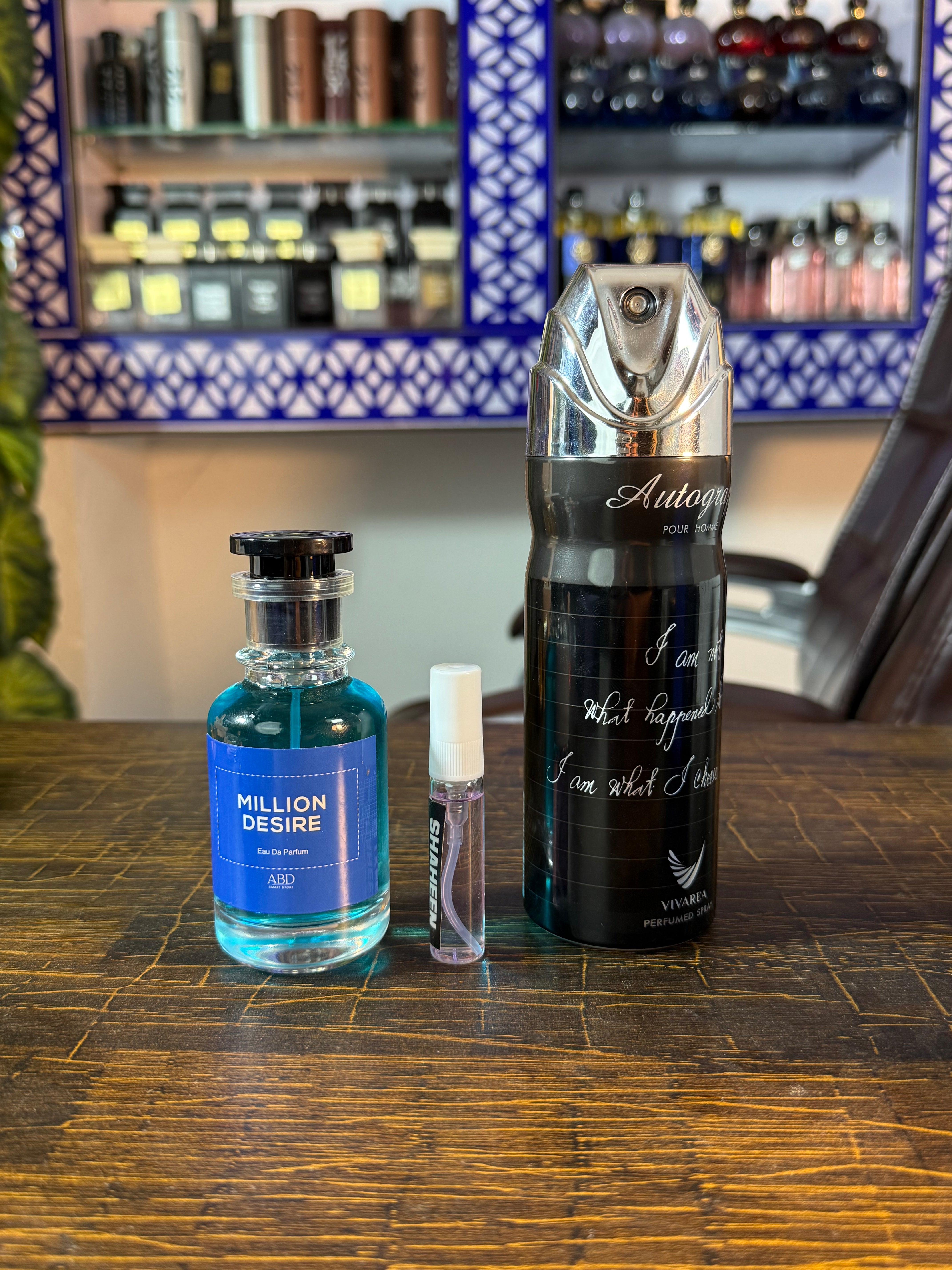 Million desire + bodyspray + 1 tester