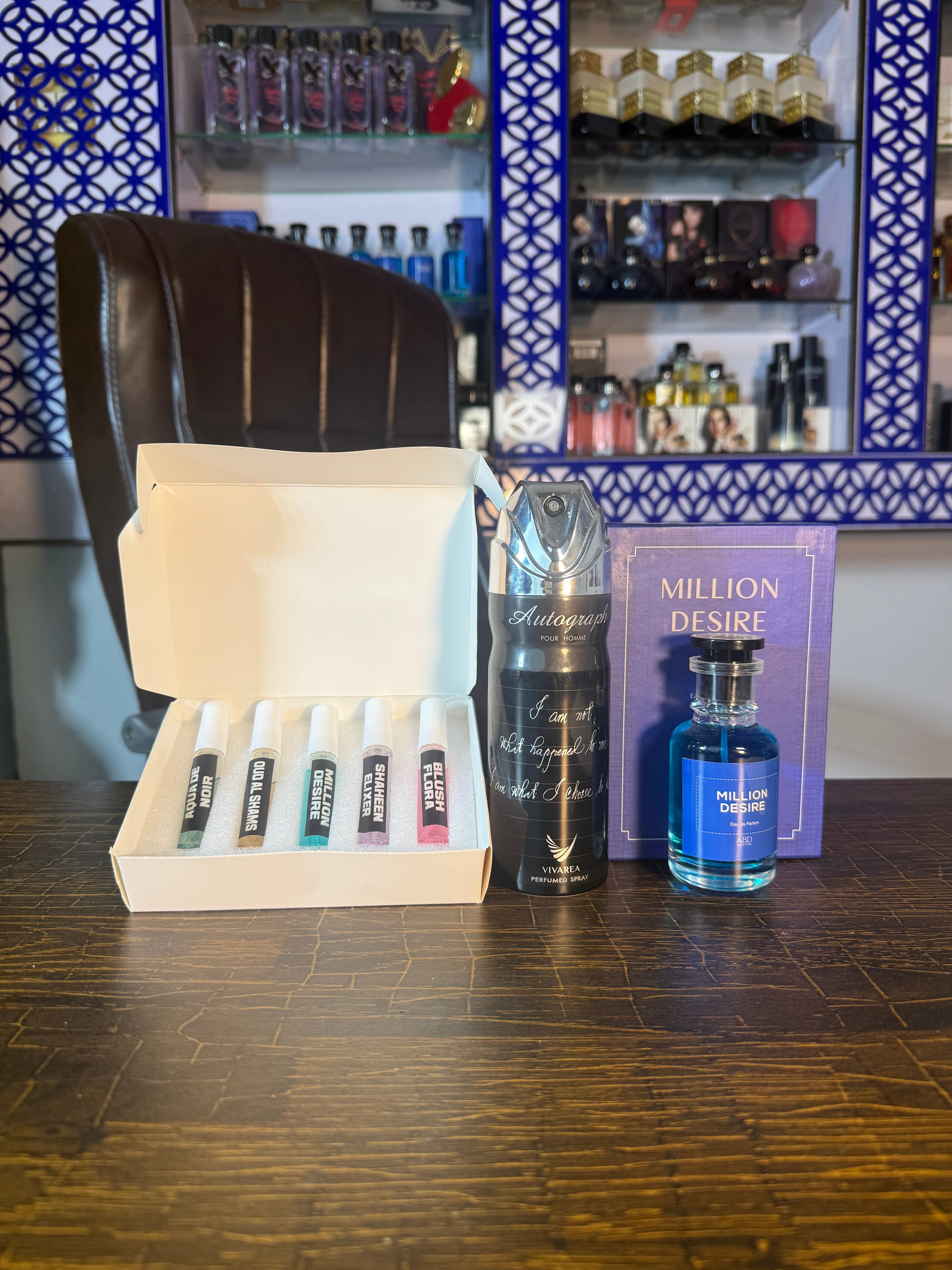 Testerbox + Million desire + Bodyspray