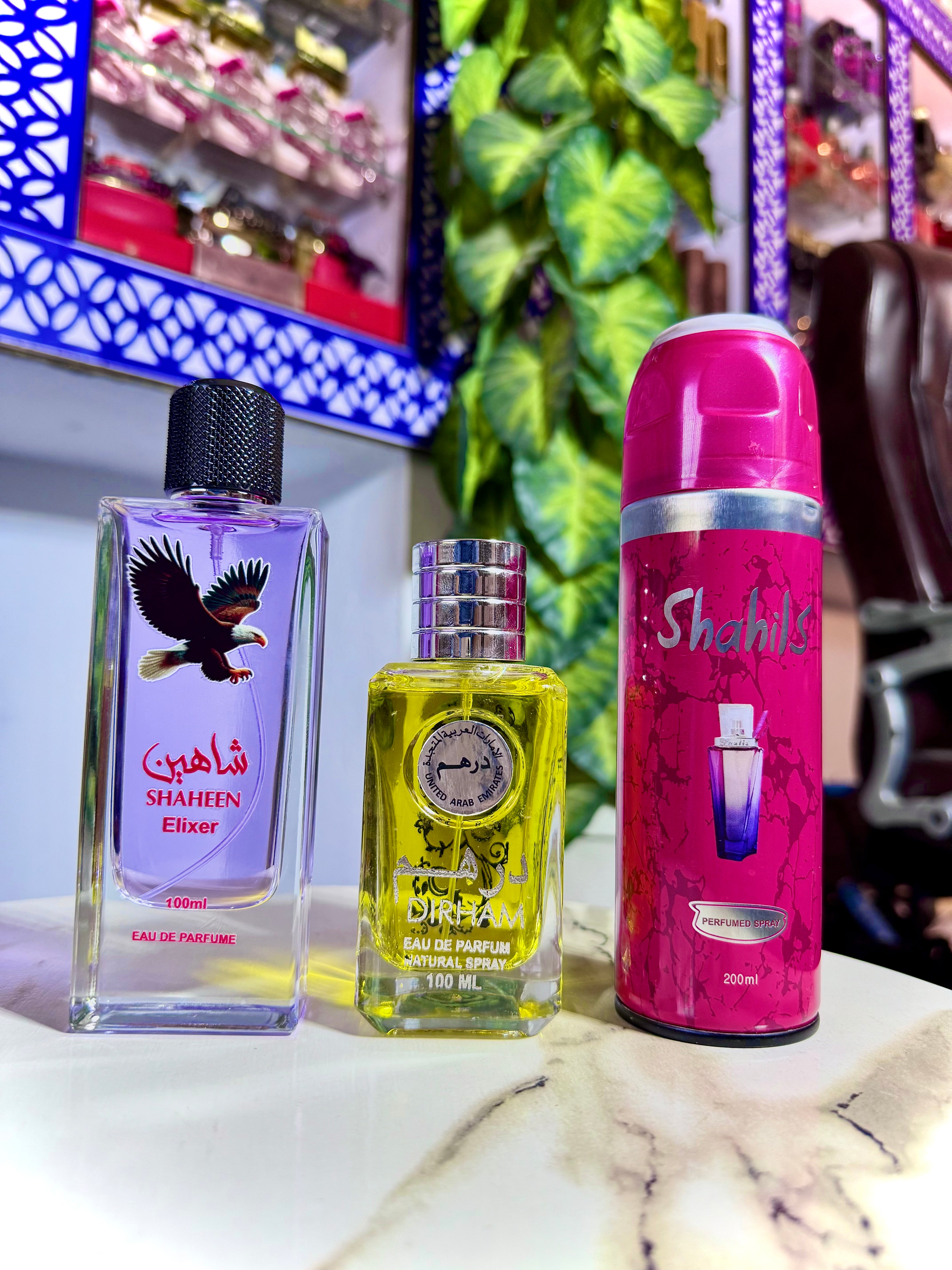 Shaheen + Dirham + Bodyspray