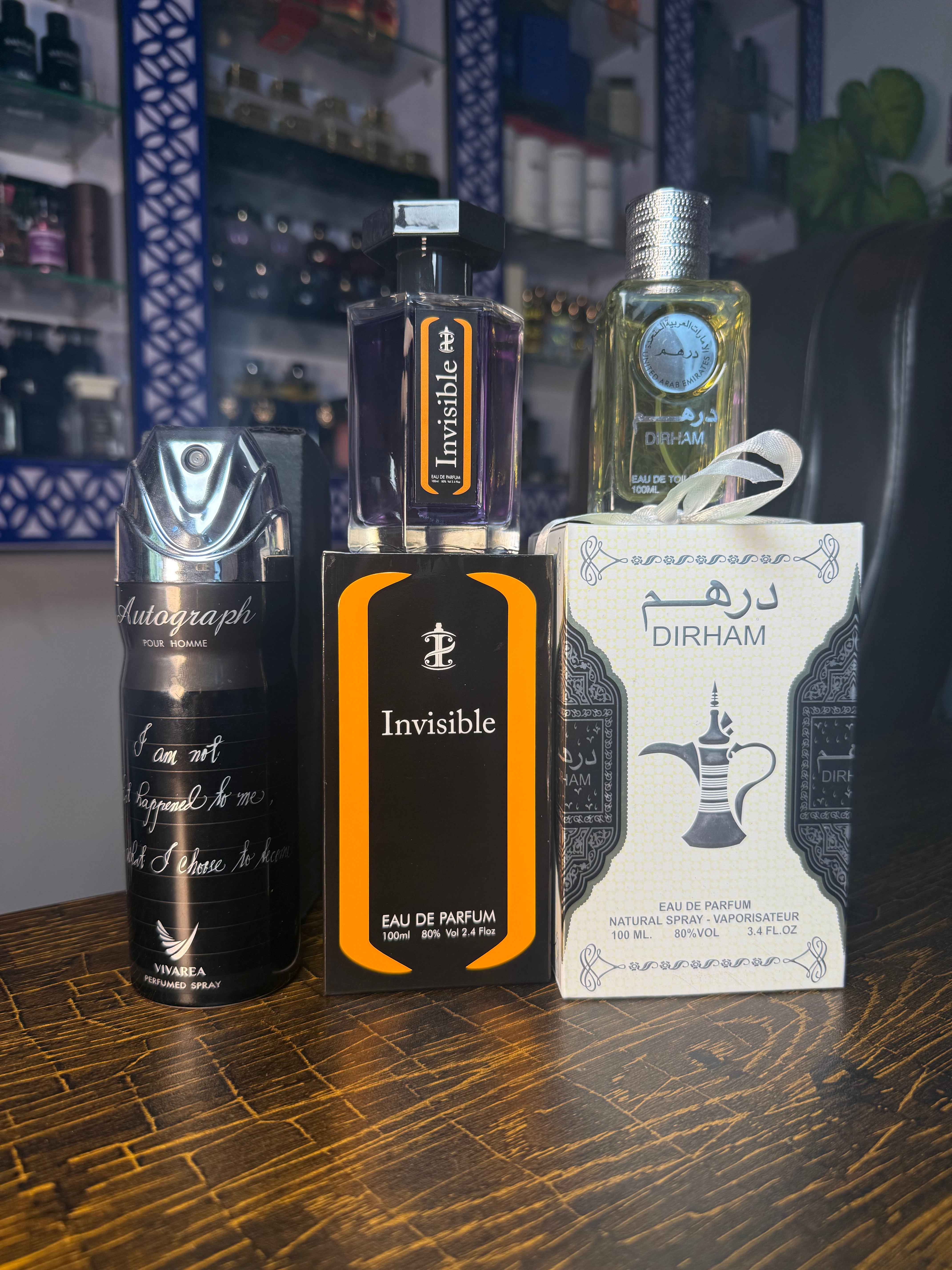 Dirham + Invisible + bodyspray