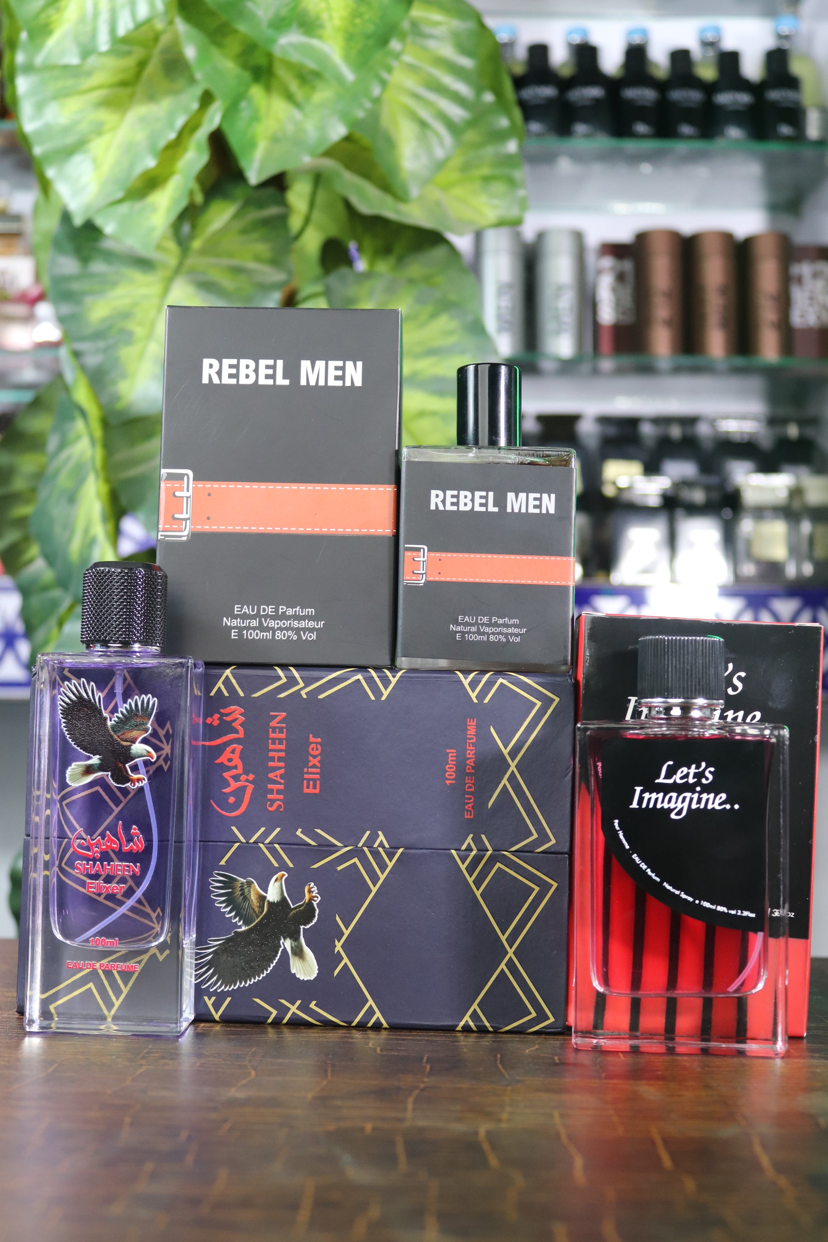 Shaheen + Rebelmen + Let's Imagin ( 3 perfumes )