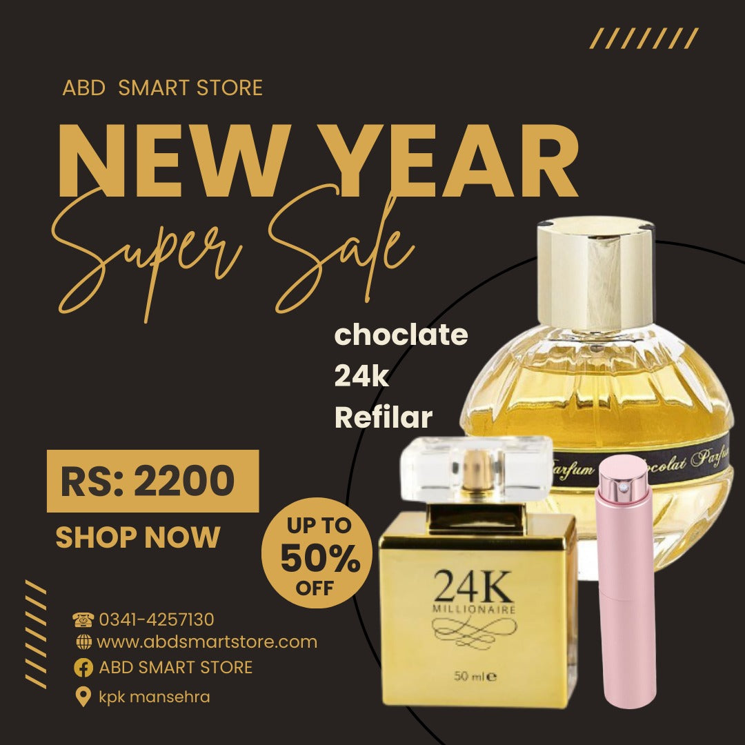 Chocolate+ 24k gold + refiller - ABD Smart Store