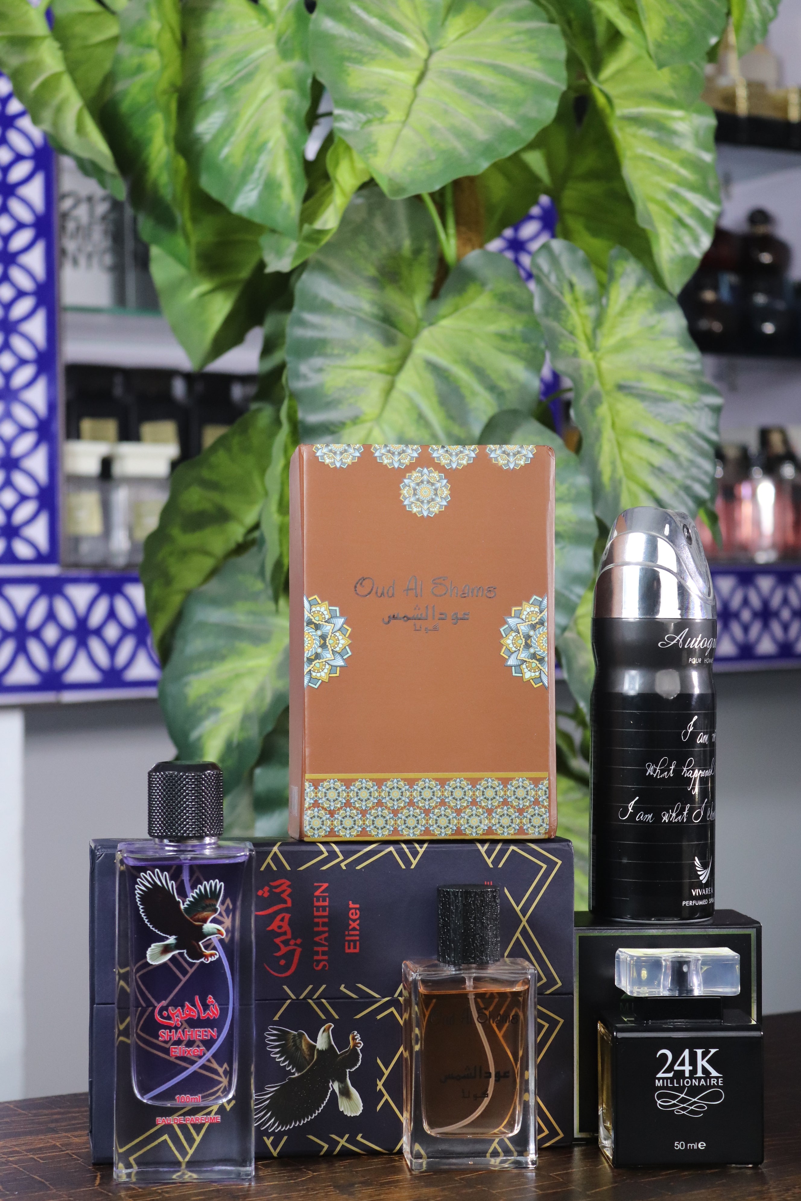 Deal#01
Shaheen + 24k + oud Al shams+ body spray deal