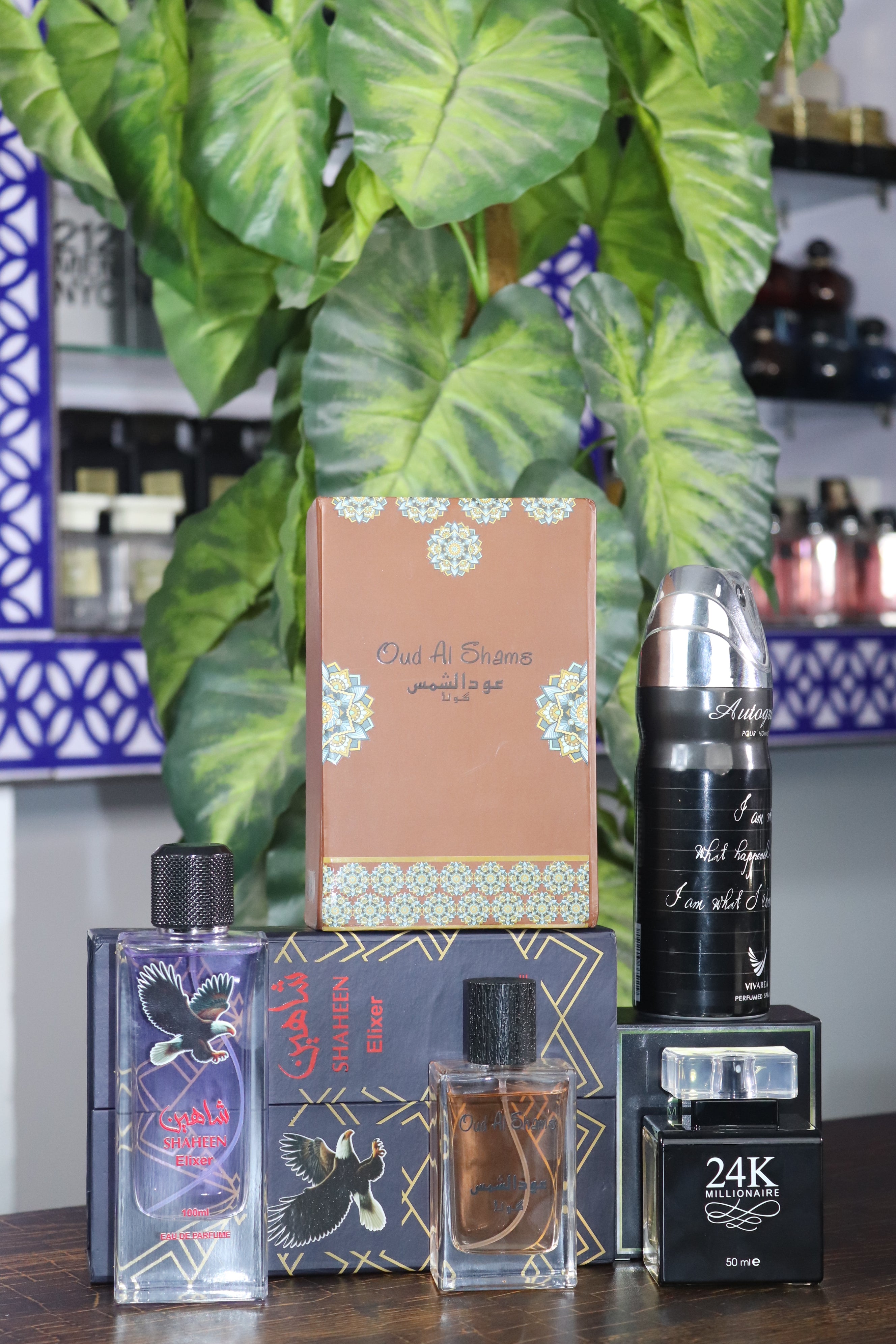 Deal#01
Shaheen + 24k + oud Al shams+ body spray deal